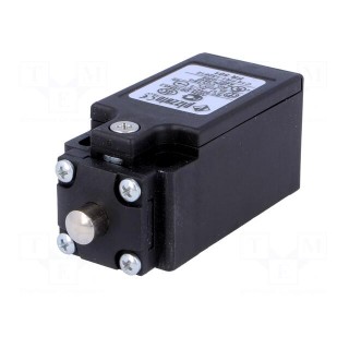 Limit switch | pin plunger Ø8mm | NO + NC | 10A | max.500VAC | PG13,5