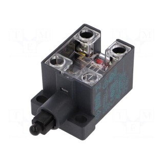 Limit switch | plastic plunger | NO + NC | 10A | max.400VAC | IP20