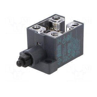 Limit switch | plastic plunger | NO + NC | 10A | max.400VAC | IP20