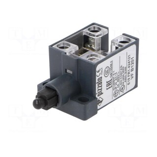 Limit switch | plastic plunger | NO x2 | 10A | max.400VAC | max.250VDC