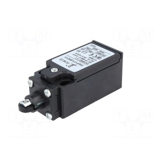 Limit switch | plastic roller Ø10,5mm | NO + NC | 10A | max.400VAC