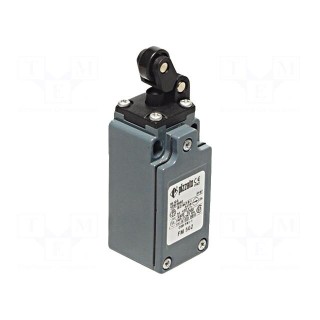 Limit switch | plastic roller Ø14mm | NO + NC | 10A | max.500VAC