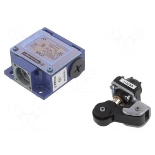 Limit switch | plastic roller Ø20mm | NO + NC | 10A | max.250VAC