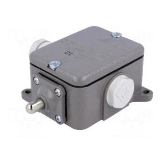 Limit switch | plunger | NO + NC | 16A | max.500VAC | max.220VDC | IP56