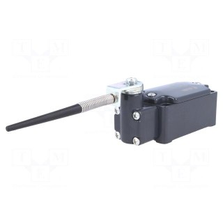 Limit switch | plunger on spring loaded element R 106mm | 10A