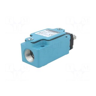 Limit switch | plunger with metal roller Ø12,4mm | NO + NC | 100mA