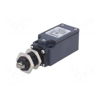 Limit switch | plunger with metal roller Ø12mm | NO + NC | 10A