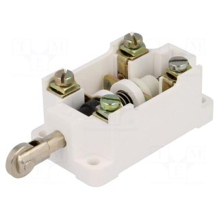 Limit switch | pusher with orthogonal roller | NO + NC | 16A | IP00