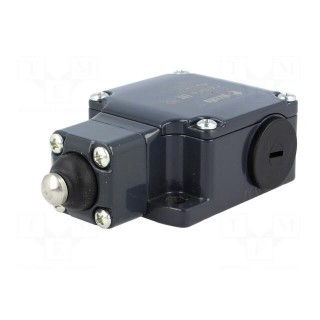 Limit switch | rubber seal,pin plunger Ø10mm | NO + NC | 10A | IP67