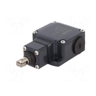 Limit switch | rubber seal,steel roller Ø13mm | NO + NC | 10A | IP67