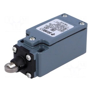 Limit switch | steel roller Ø12mm | NO + NC | 10A | max.500VAC | IP67