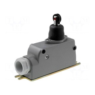 Limit switch | transversal plastic roller | SPDT | 6A | max.400VAC