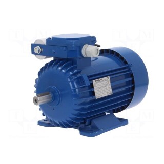 Motor: AC | 1-phase | 1.1kW | 230VAC | 1370rpm | 7.67Nm | IP54 | 7.2A | arms