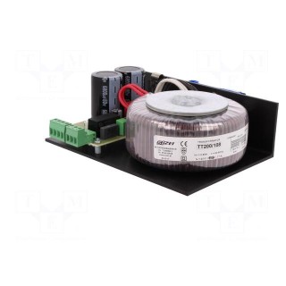 Power supply | 200W | 230VAC | 4A | Additional functions: soft-start
