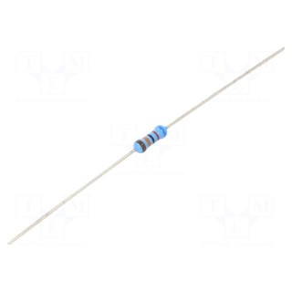 Resistor: thin film | THT | 620kΩ | 600mW | ±1% | Ø2.5x6.5mm | 50ppm/°C