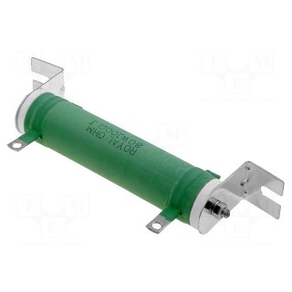 Resistor: wire-wound | 100Ω | 80W | ±5% | Ø31x115mm | 300ppm/°C