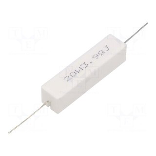 Resistor: wire-wound | cement | THT | 3.9Ω | 20W | ±5% | 13x13x60mm