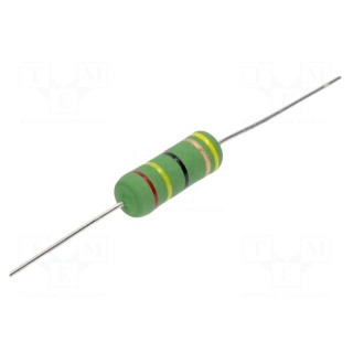 Resistor: wire-wound | high voltage | THT | 120Ω | 3W | ±5% | Ø6.5x17.5mm