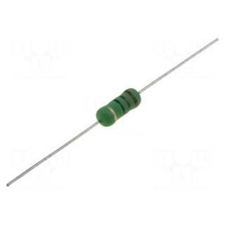 Resistor: wire-wound | high voltage | THT | 11Ω | 1W | ±5% | Ø5x12mm
