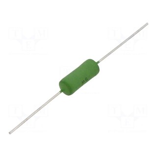 Resistor: wire-wound | THT | 10Ω | 5W | ±5% | 7.5x18mm | -50÷250°C | axial