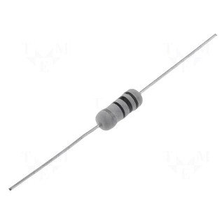 Resistor: wire-wound | THT | 120Ω | 2W | ±5% | Ø5x12mm | 300ppm/°C | axial