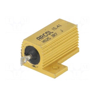 Resistor: wire-wound | with heatsink | screw | 2.7Ω | 25W | ±5%