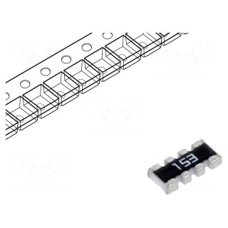 Resistor network: Y | SMD | 15kΩ | ±5% | 62.5mW | No.of resistors: 4