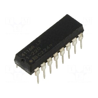 Resistor network: Y | THT | 22Ω | ±2% | 0.28W | No.of resistors: 8 | DIP16