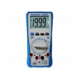 Digital multimeter | LCD | 3,5 digit (1999) | -20÷1000°C