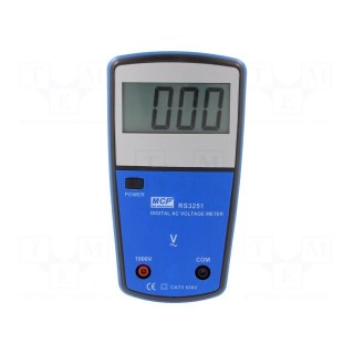 Voltmeter | LCD | 3,5 digit | VAC: 1÷1000V | 94x150x35mm | 1% | 1VDC