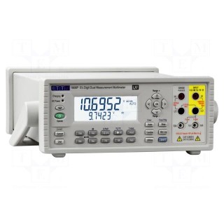 Benchtop multimeter | LCD | VDC: 100mV,1V,10V,100V,1kV | Plug: EU