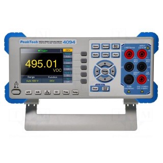 Benchtop multimeter | LCD TFT 4" | 480x320 | VAC: 500mV÷750V