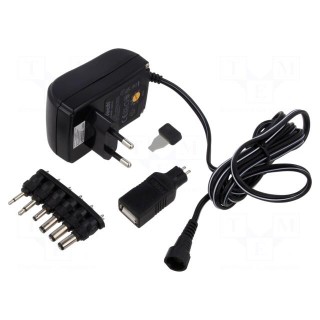 Power supply/charger | Plug: EU | 1.5A | 3÷12VDC