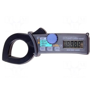 Meter: leakage current | pincers type | LCD | 40mA,400mA,400A