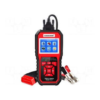 Meter: OBD diagnostic | LCD 2,4" | OBD | 6÷16VDC | 2÷220Ah | 6/12V