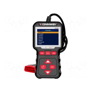 Meter: OBD diagnostic | LCD | user's manual,USB cable | OBD | 8÷18VDC