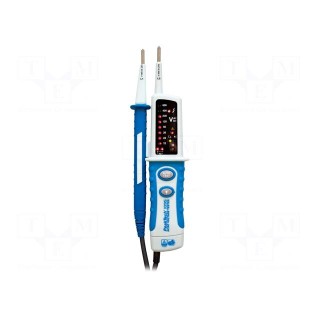 Tester: electrical | LED | 0÷60Hz | Additional functions: torch | IP64