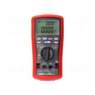 Meter: insulation resistance | LCD | I DC: 60mA,600mA | True RMS AC
