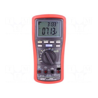 Meter: insulation resistance | LCD | Sampling: 5x/s | 2uF÷20mF