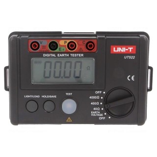 Meter: grounding resistance | LCD | 10mΩ÷40Ω,400Ω,4kΩ | UT-L35