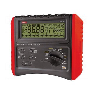 Meter: appliance meter | LCD | (9999) | VAC: 0÷440V | 20÷100Hz