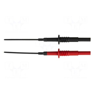 Set of measuring probes | black,red | 1A | Socket size: 4mm | Ø: 2.3mm