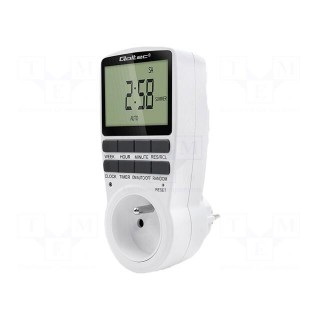 Programmable time switch | 16A | 135x60x75mm | 3.68kW | 50÷60Hz