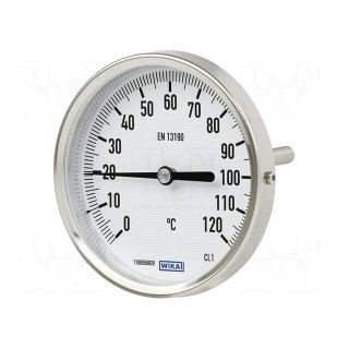 Meter: temperature | analogue,bimetal | 0÷60°C | Probe l: 100mm | A52