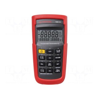 Meter: temperature | digital | LCD | 5 digits (99999) | -200÷1350°C