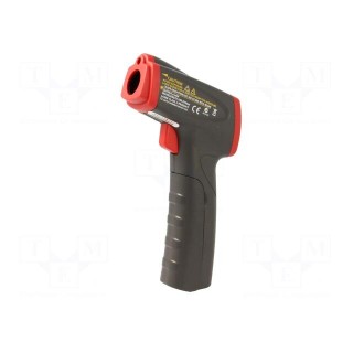 Infrared thermometer | LCD | -18÷380°C | ±2% | Resolution (IR): 0.1°C