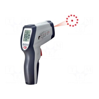Infrared thermometer | LCD,with a backlit | -50÷1000°C | ε: 0,1÷1