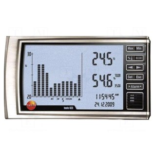 Meter: thermo-hygrometer | -10÷60°C | 0÷100%RH | IP30