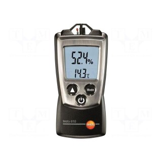 Thermo-hygrometer | LCD | -10÷50°C | 0÷100%RH | Accur: ±0.5°C | IP20