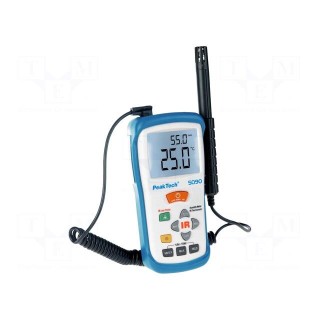 Thermo-hygrometer | LCD | 3,5 digit | 20÷60°C | Accur.(IR): ±2%,±2°C